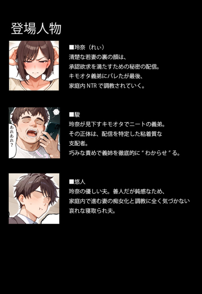 エロ漫画:裏アカ爆乳人妻れぃ(32)身バレで寝取られ生ハメ配信〜自分を嫌う強気なメス配信者をチ●媚び肉便器にするまで〜 モザイク版 【ちるイル あいラビ】 サンプル画像