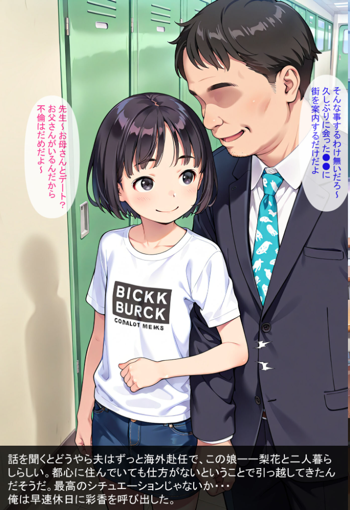 エロ漫画：となりの母娘2 — 再会そして モザイク版 【AIRCOLOR あいラビ】 サンプル画像