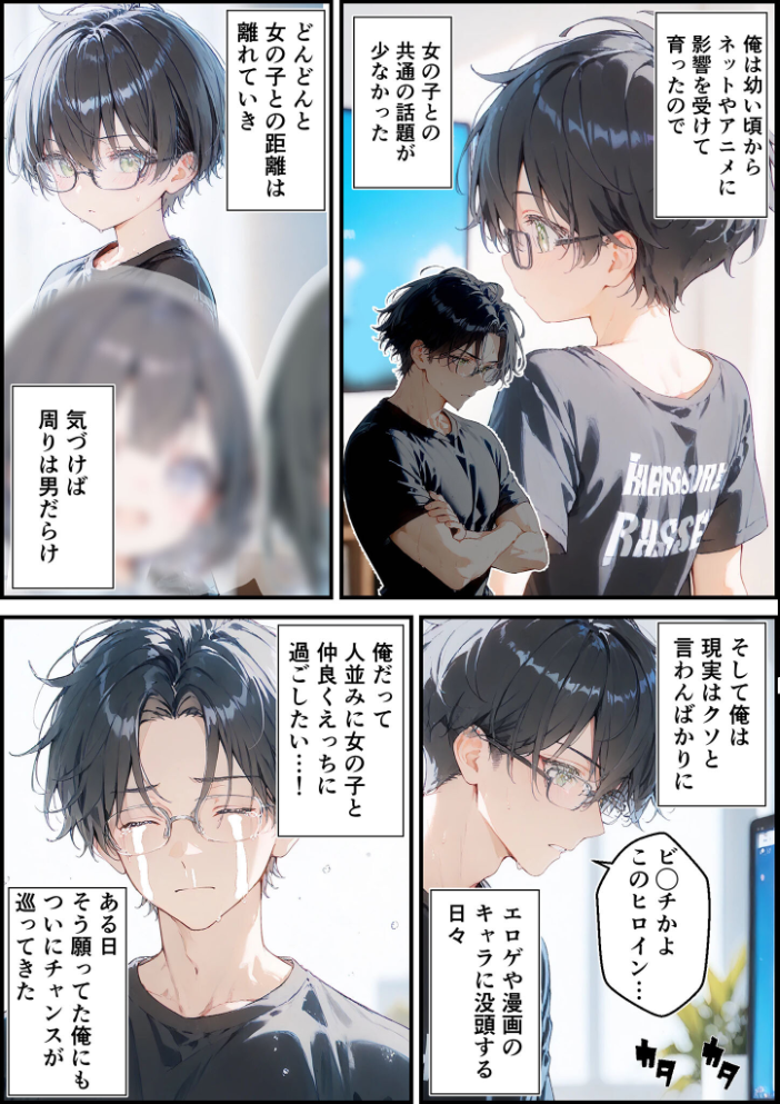 エロ漫画:あなたにアイを伝えに来たよ♪ モザイク版 【初恋ラボ あいラビ】 サンプル画像