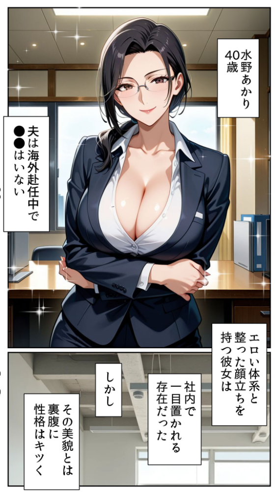 エロ漫画:●●アプリと人妻お局の淫らな堕落 〜社内一のエロい女を思いのままに〜 モザイク版 【とろとろコミック あいラビ】 サンプル画像