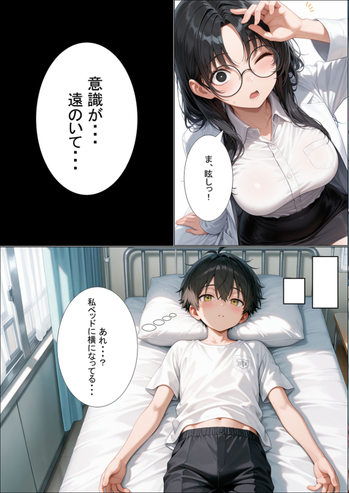エロ漫画:今日からボクが保健室の●●(ハート) 〜純粋な恋心が歪んだ気持ちに変わる…〜 モザイク版 【性転の空 あいラビ】 サンプル画像