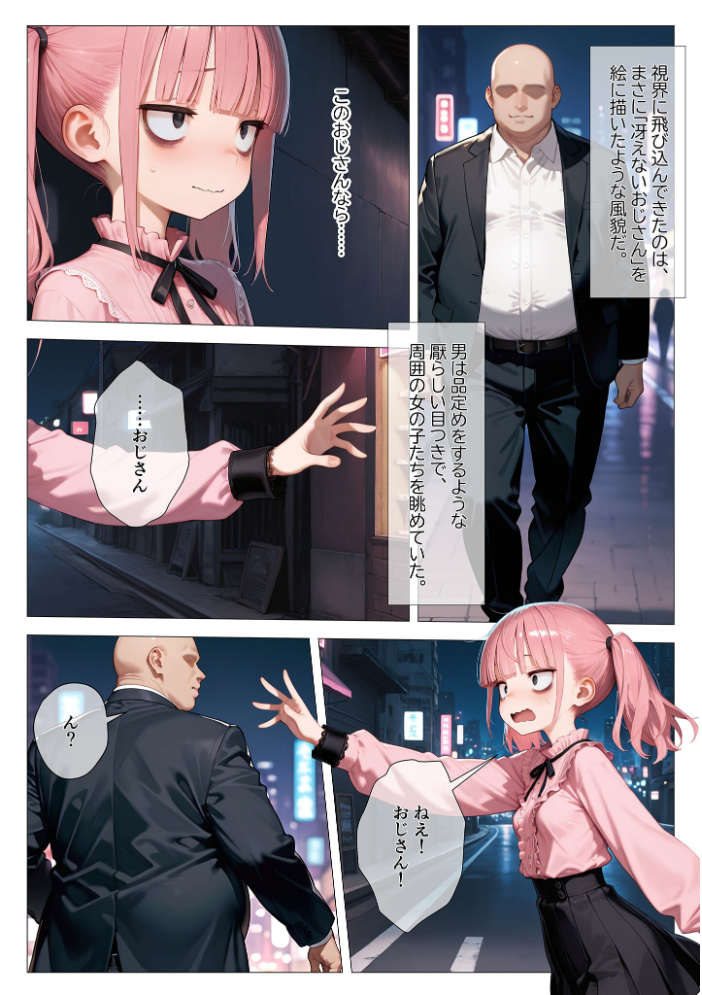 エロ漫画：地雷系ブス、おじさんを買う。 モザイク版 【kz あいラビ】 サンプル画像