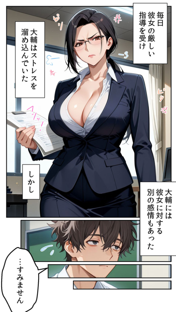 エロ漫画:●●アプリと人妻お局の淫らな堕落 〜社内一のエロい女を思いのままに〜 モザイク版 【とろとろコミック あいラビ】 サンプル画像