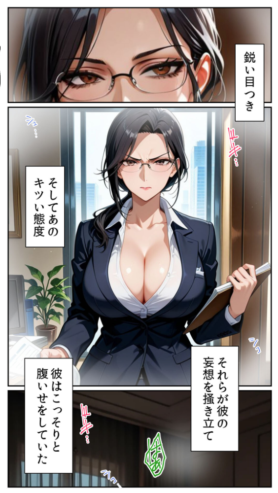 エロ漫画:●●アプリと人妻お局の淫らな堕落 〜社内一のエロい女を思いのままに〜 モザイク版 【とろとろコミック あいラビ】 サンプル画像