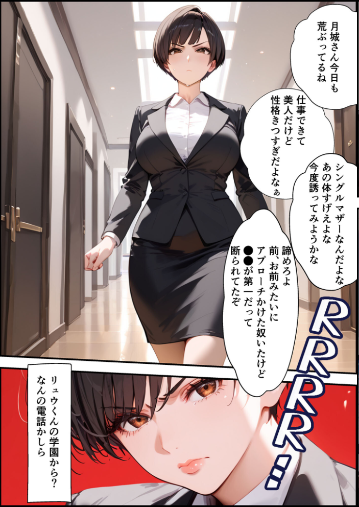 エロ漫画：【全2作収録】女手ひとつでボクを育ててくれた自慢の母がボクを守るためにいじめっ子の女になる話 1＆2 モザイク版 【バベル太郎 あいラビ】 サンプル画像