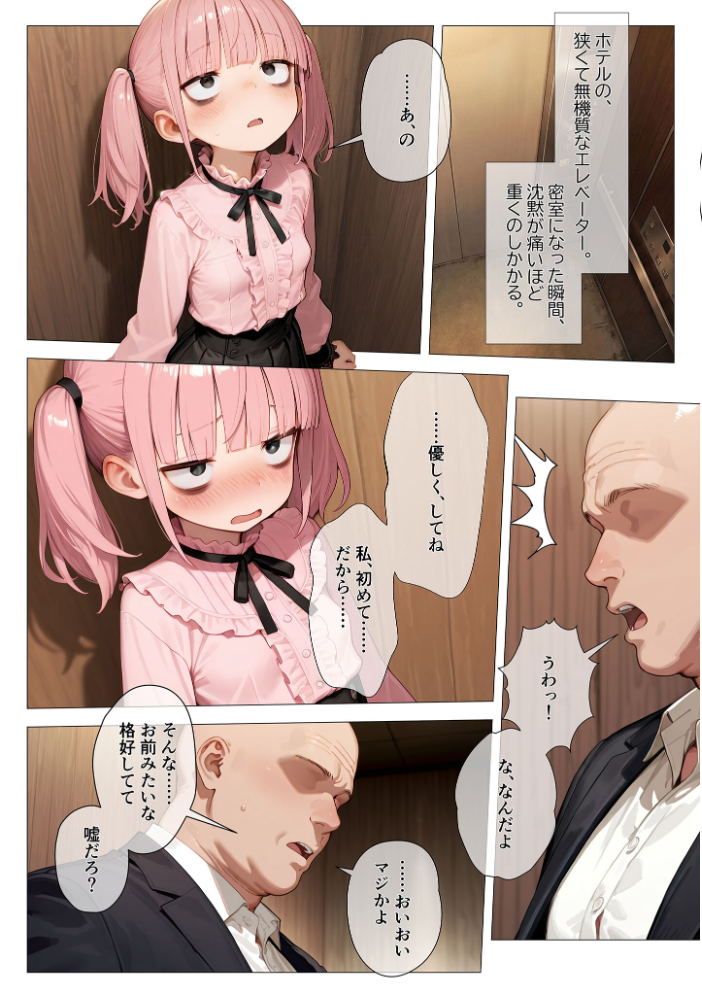 エロ漫画：地雷系ブス、おじさんを買う。 モザイク版 【kz あいラビ】 サンプル画像