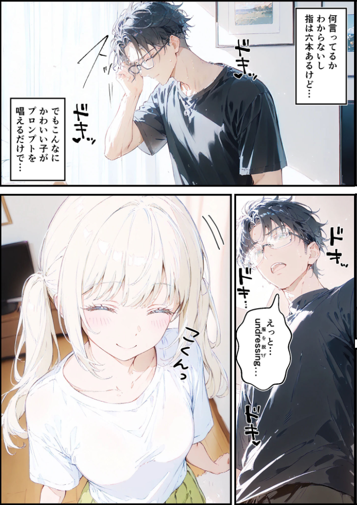 エロ漫画:あなたにアイを伝えに来たよ♪ モザイク版 【初恋ラボ あいラビ】 サンプル画像