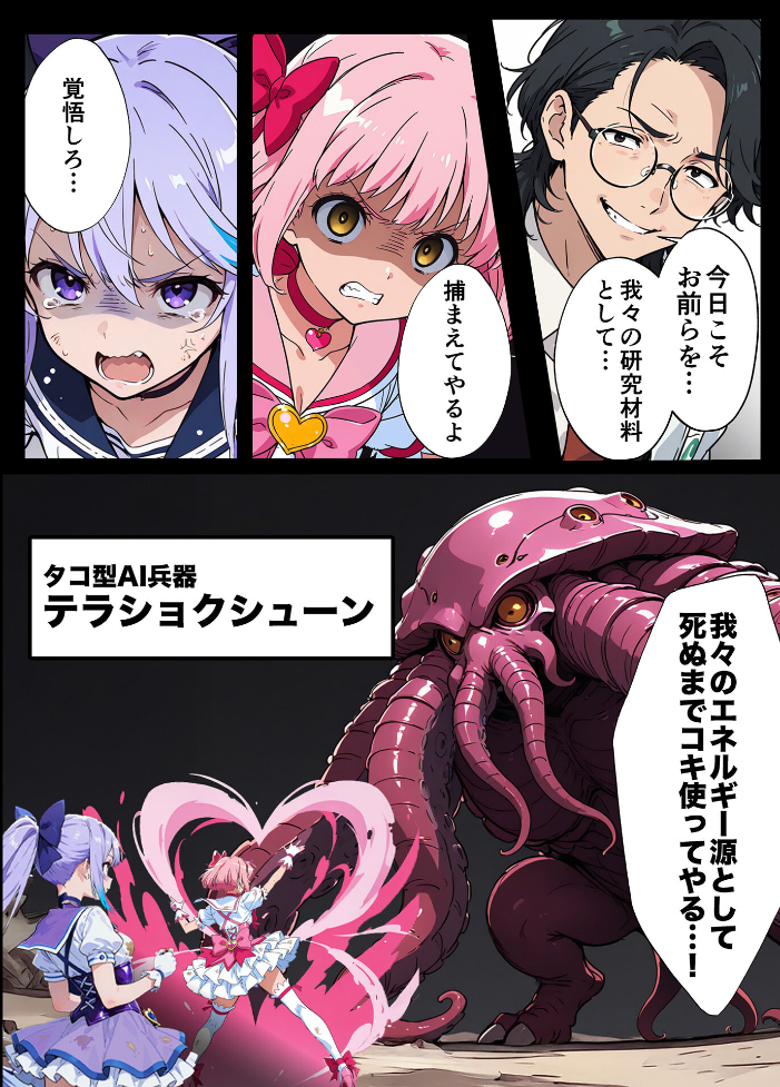 エロ漫画:AIが支配する世界で人類を裏切った俺は正義の魔法少女をドスケベ●●する モザイク版 【MTコミック もみむ あいラビ】 サンプル画像
