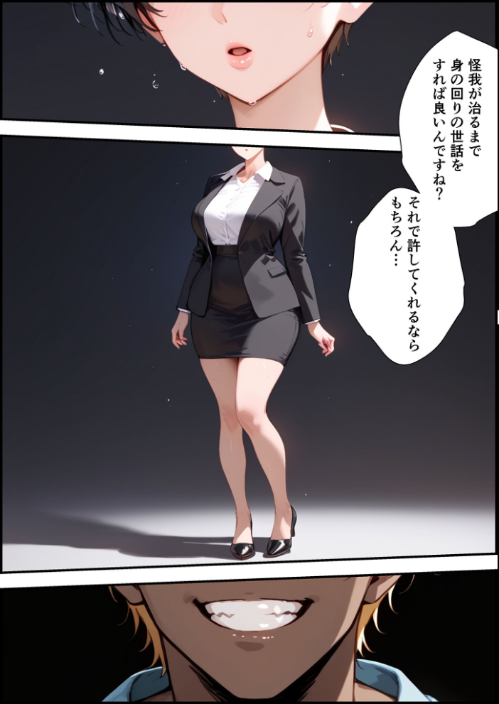 エロ漫画：【全2作収録】女手ひとつでボクを育ててくれた自慢の母がボクを守るためにいじめっ子の女になる話 1＆2 モザイク版 【バベル太郎 あいラビ】 サンプル画像