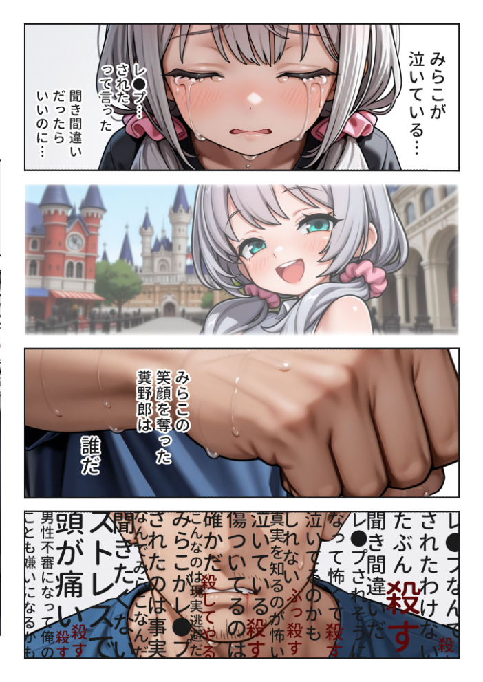 エロ漫画:娘の告白 モザイク版 【愛・筋肉博 あいラビ】 サンプル画像