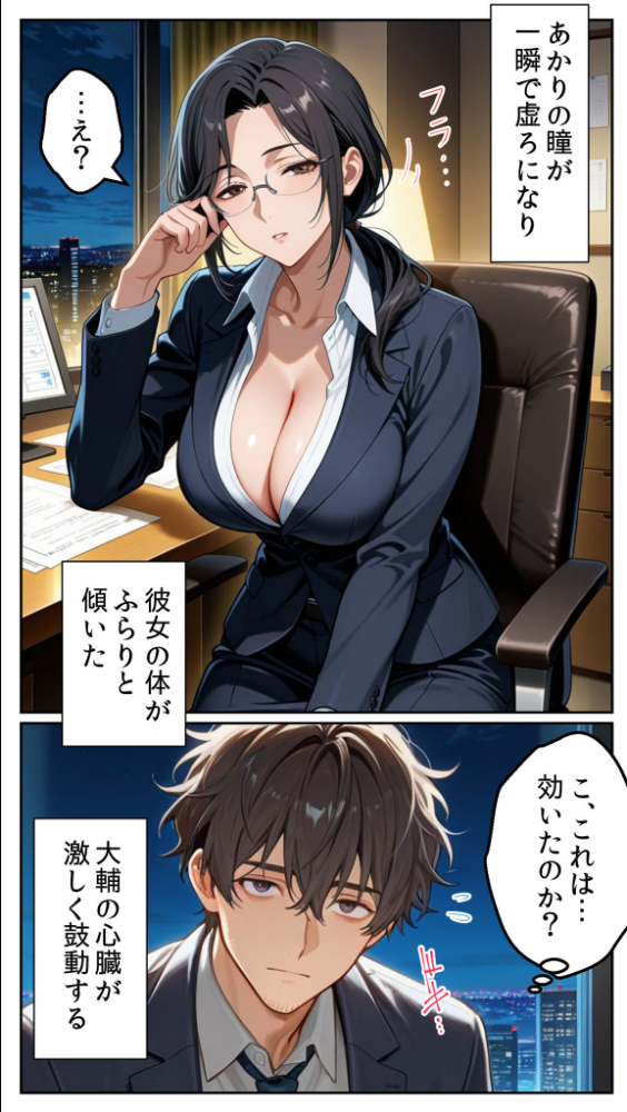 エロ漫画:●●アプリと人妻お局の淫らな堕落 〜社内一のエロい女を思いのままに〜 モザイク版 【とろとろコミック あいラビ】 サンプル画像