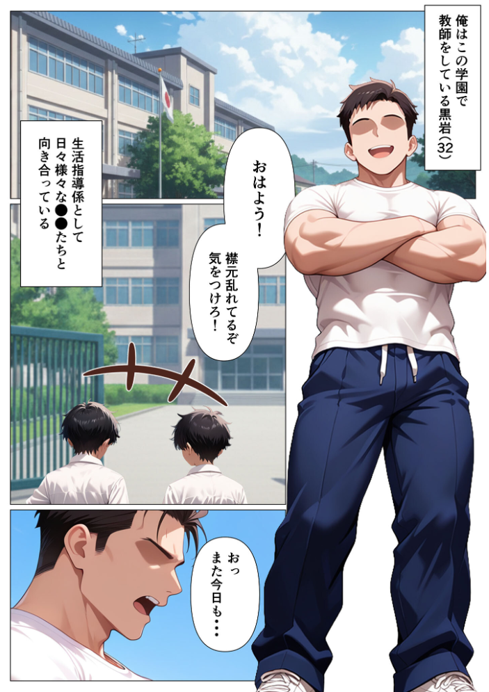 エロ漫画：指導部屋は問題児エロかわギャルとのイチャラブ部屋になりました モザイク版 【かのん絵師 あいラビ】 サンプル画像
