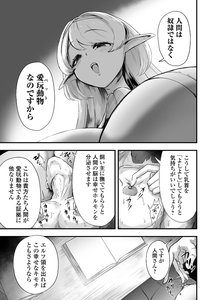 エロ漫画:エルフ様の人間愛護管理法 【あなとなっと 一水社編集部】 サンプル画像