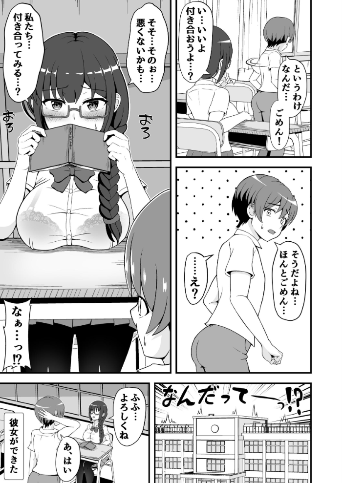 エロ漫画：罰ゲームで告白した陰キャ彼女がドSだった件 【よねすけ】 サンプル画像