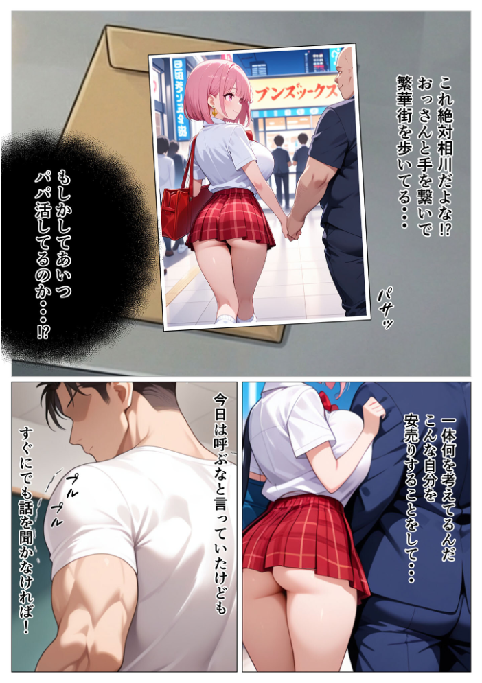 エロ漫画：指導部屋は問題児エロかわギャルとのイチャラブ部屋になりました モザイク版 【かのん絵師 あいラビ】 サンプル画像
