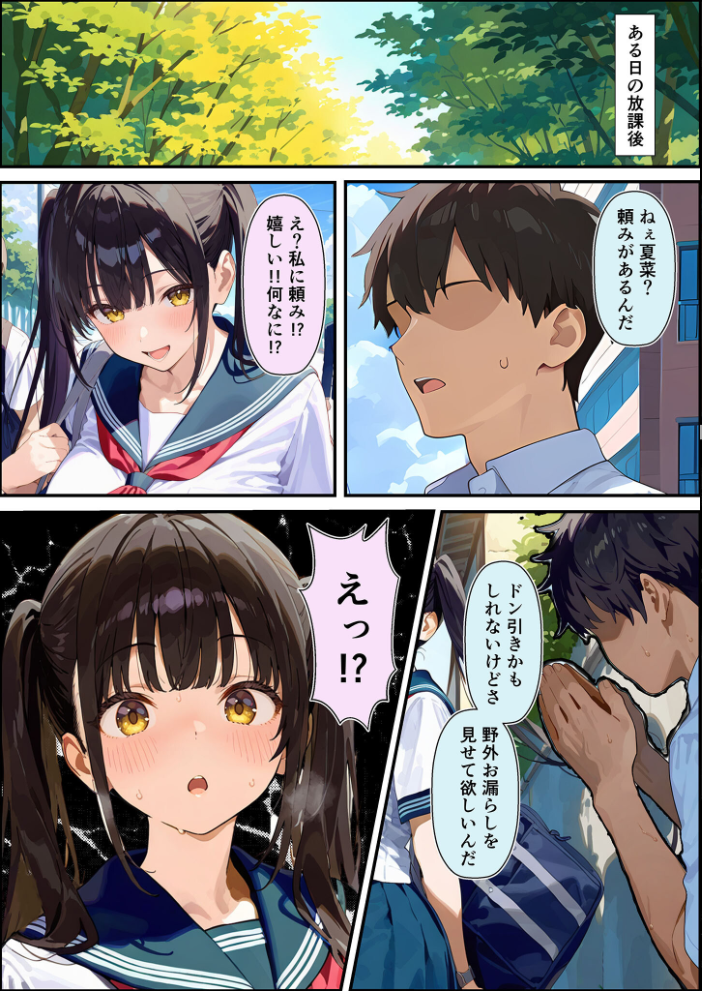 エロ漫画:性欲大爆発彼女を鎮火しようとして逆に絶頂潮吹きを覚えさせちゃった話 モザイク版 【潮吹きんぐ あいラビ】 サンプル画像
