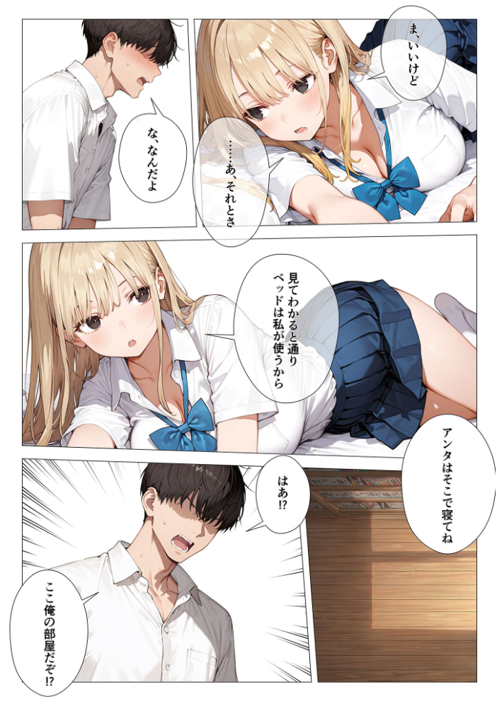 エロ漫画:クラスメイトと同棲性活!? 〜ノンデリギャルに侵された俺の聖域〜 【似道あさひ】 サンプル画像
