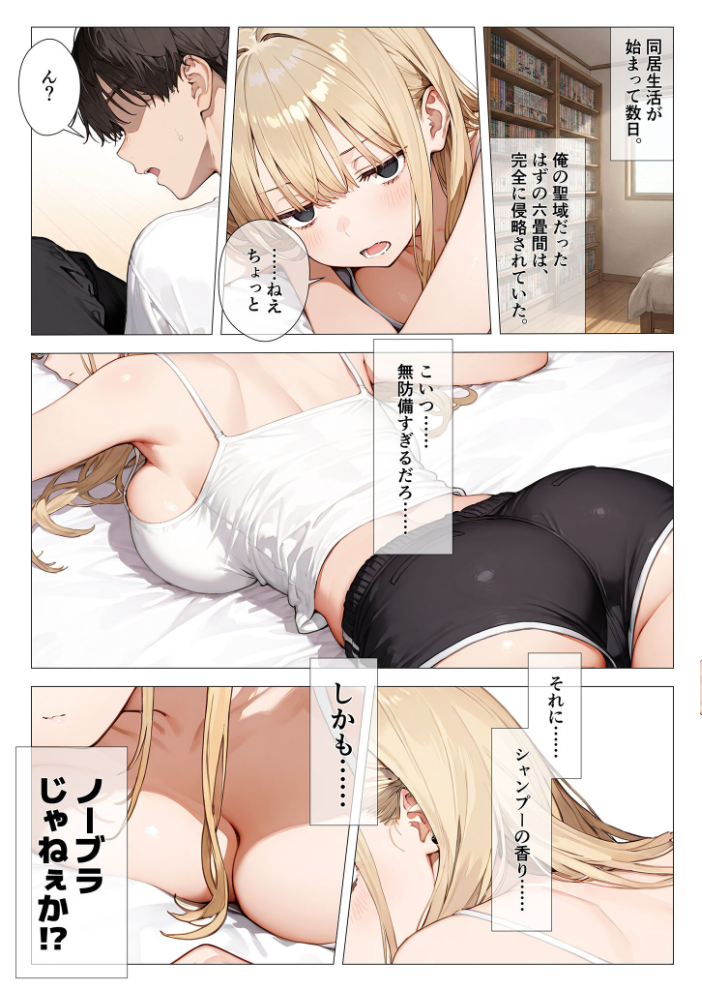 エロ漫画:クラスメイトと同棲性活!? 〜ノンデリギャルに侵された俺の聖域〜 【似道あさひ】 サンプル画像