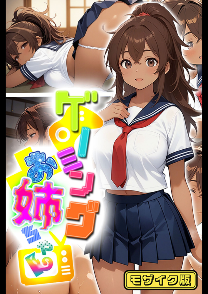 エロ漫画:ゲーミングお姉ちゃん【褐色巨乳ギャル姉と格ゲー勝負で精通ボーイ!コマンドミスでティウンティウン!】 モザイク版 【にゃぷそでぃ あいラビ】 サンプル画像