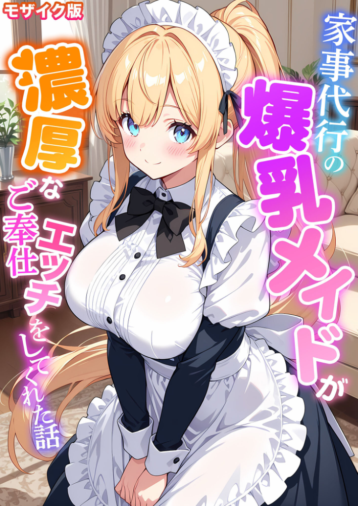 家事代行の爆乳メイドが濃厚なご奉仕エッチをしてくれた話 モザイク版 サンプル画像