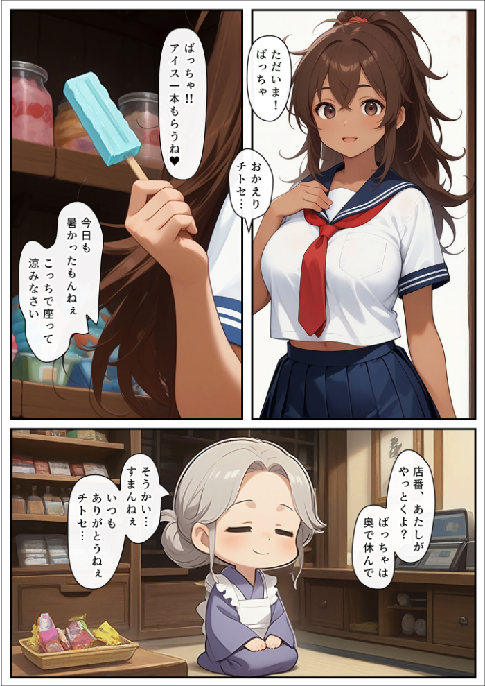 エロ漫画:ゲーミングお姉ちゃん【褐色巨乳ギャル姉と格ゲー勝負で精通ボーイ!コマンドミスでティウンティウン!】 モザイク版 【にゃぷそでぃ あいラビ】 サンプル画像