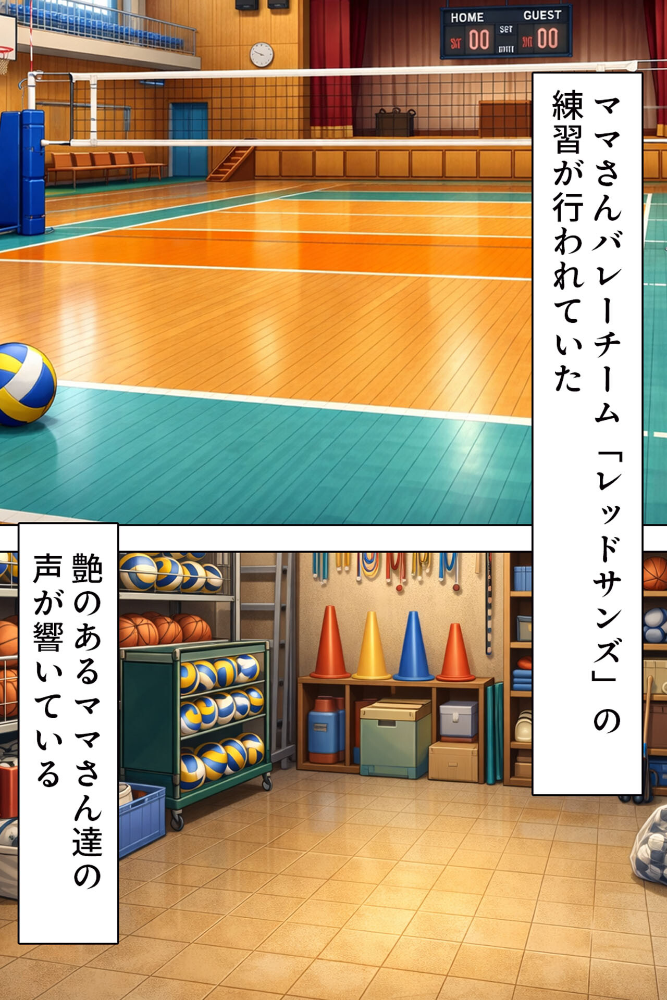 エロ漫画:むちむち人妻●●〜豊満なバレーママがコーチのデカチ●で完堕ち〜 モザイク版 【すけラボ あいラビ】 サンプル画像