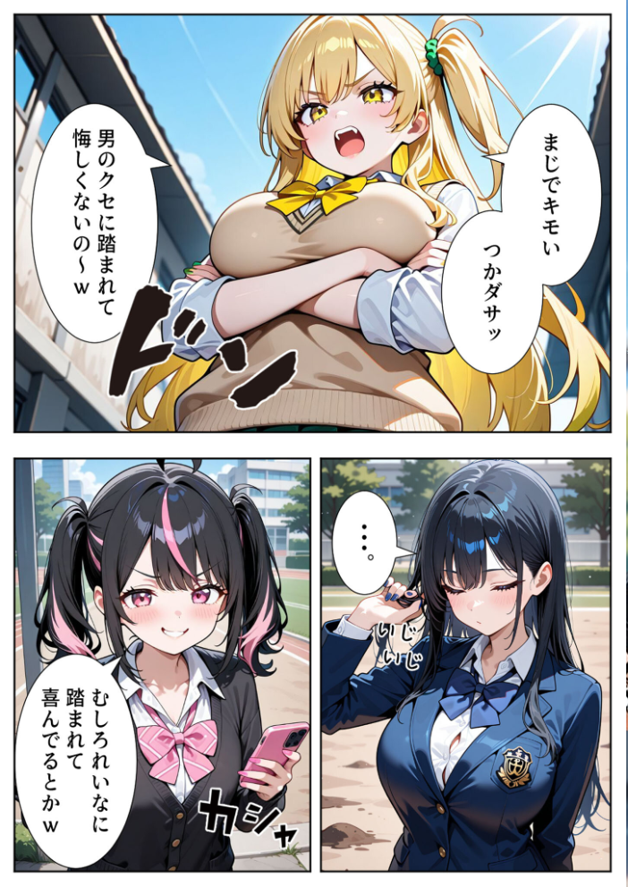 いじめられてた陰キャのボクがカーストトップギャルに中●し報復した話〜南条れいな 裏切り編〜 モザイク版 サンプル画像