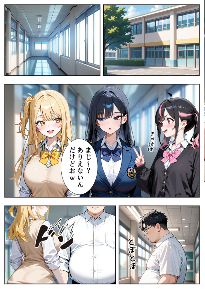 エロ漫画:いじめられてた陰キャのボクが生意気チビギャルに中●し報復した話〜桃瀬愛羅 裏垢編〜 モザイク版 【ぱにぱに あいラビ】 サンプル画像