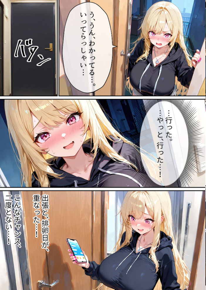 エロ漫画：クズ夫への托卵復讐〜お前の嫁（ギャル）、俺が孕ませといたよ〜【単話】（2） モザイク版 【あーもん堂 あいラビ】 サンプル画像