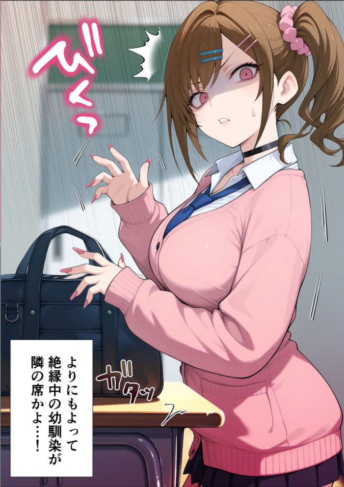 俺に近づくと発情しちゃう病気にかかったギャル幼馴染は誰にも相談できず俺で性欲を発散する【単話】（1） モザイク版 サンプル画像
