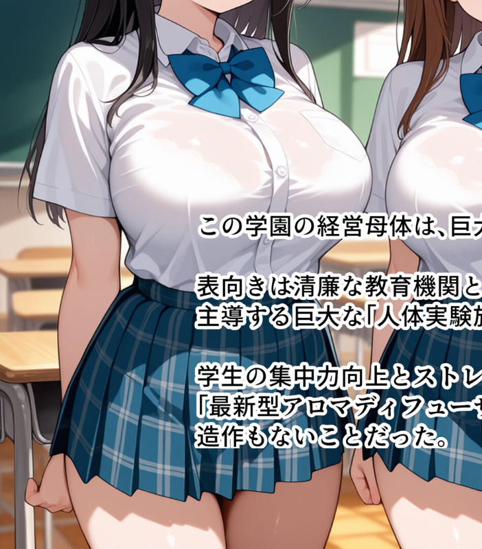 エロ漫画:巨乳女学園トランス支配 〜名門女学園・特別被験者観察レポート〜 モザイク版 【トロける肉壺 あいラビ】 サンプル画像