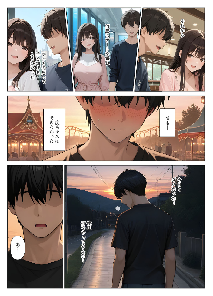 エロ漫画：初めての相手は彼女の姉 人妻に童貞相談したら中●しセックスしてしまった話 モザイク版 【桃色紅茶 あいラビ】 サンプル画像