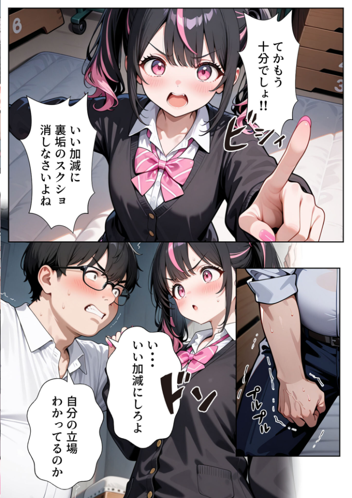 いじめられてた陰キャのボクがカーストトップギャルに中●し報復した話〜南条れいな 裏切り編〜 モザイク版 サンプル画像